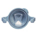 Bbox training silicone sippy cup in ocean color, shown from above highlighting spout and handles.