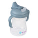 b.box silicone sippy cup in blush ocean sage with handles, shown upright on a white background.