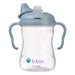 b.box silicone training sippy cup in blush ocean sage colors, shown upright on white background.