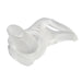 b.box silicone sippy cup lid in clear color shown on a plain white background.