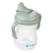 b.box silicone sippy cup in sage green color shown upright on a white background.