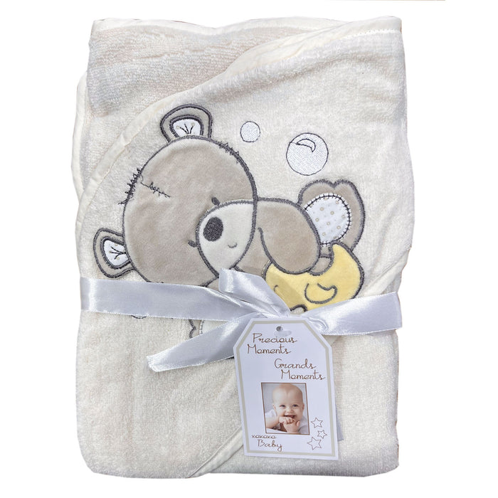 Serviette à capuchon pour bébé Precious Moments – 100% Coton