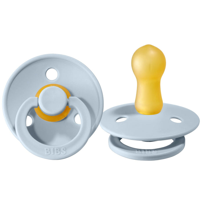 Bibs Original Colour Natural Rubber Pacifiers (1 colour) - 2 Pack