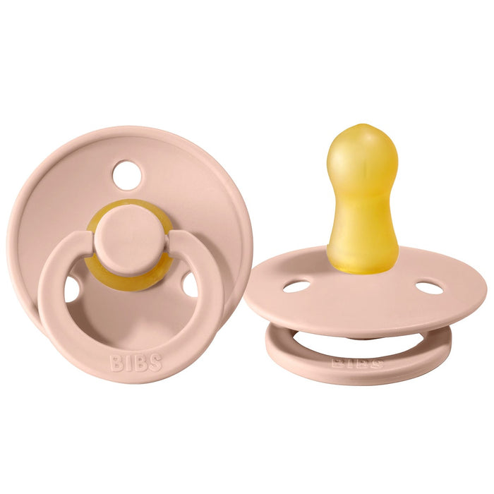 Bibs Original Colour Natural Rubber Pacifiers (1 colour) - 2 Pack
