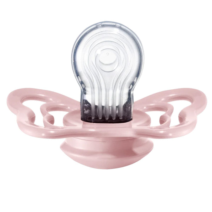 Bibs Couture Collection SILICONE Anatomical Nipple Pacifiers - 2 Pack