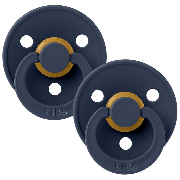 Bibs Original Colour Natural Rubber Pacifiers (1 colour) - 2 Pack