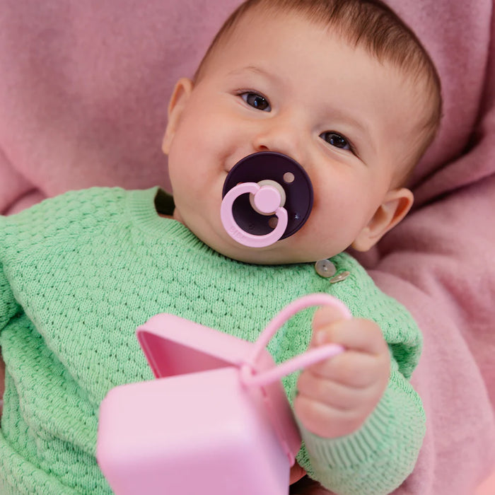 BIBS Original | STUDIO COLLECTION | Natural Rubber | Latex Pacifiers - Round Nipple | 2 Pack