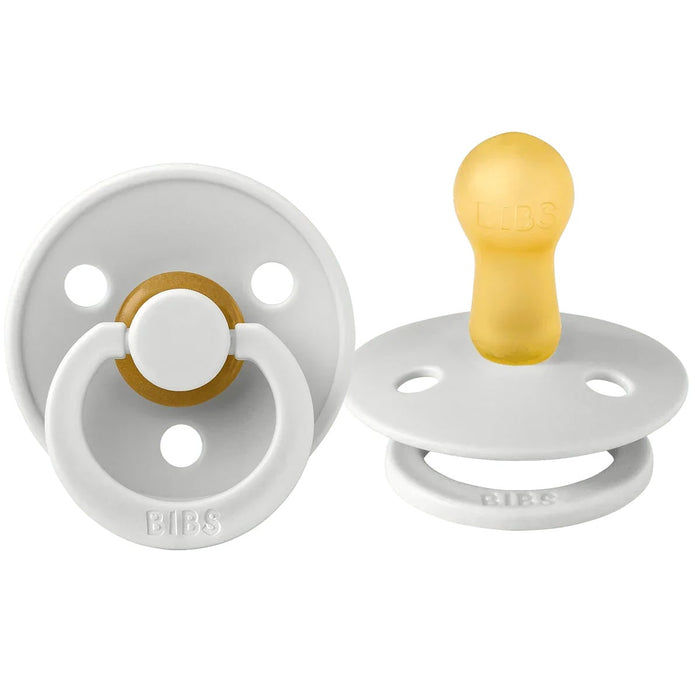 Bibs Original Colour Natural Rubber Pacifiers (1 colour) - 2 Pack