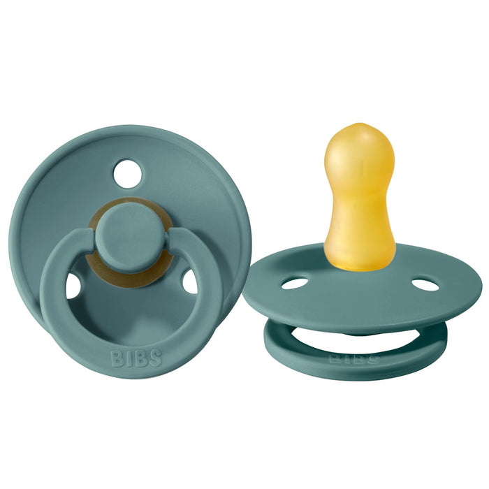 Bibs Original Colour Natural Rubber Pacifiers (1 colour) - 2 Pack