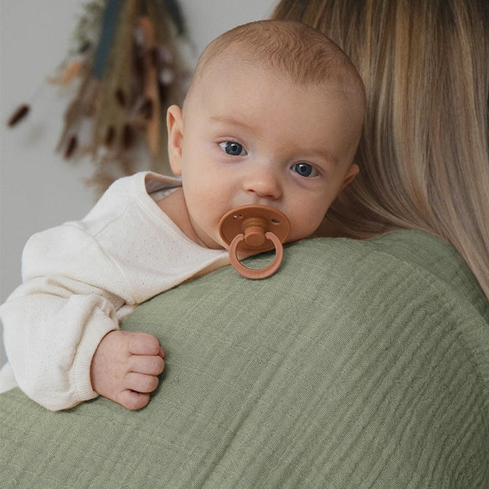 BIBS Baby Cuddle Swaddle Muslin 100% Organic Cotton Blanket - Sage