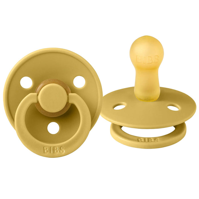 Bibs Original Colour Natural Rubber Pacifiers (1 colour) - 2 Pack