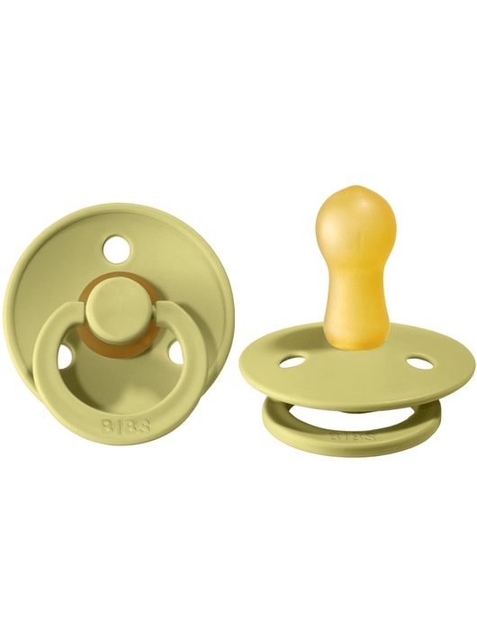 Bibs Original Colour Natural Rubber Pacifiers (1 colour) - 2 Pack
