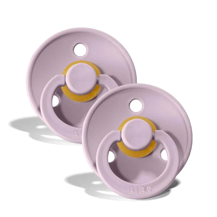 Bibs Original Colour Natural Rubber Pacifiers (1 colour) - 2 Pack