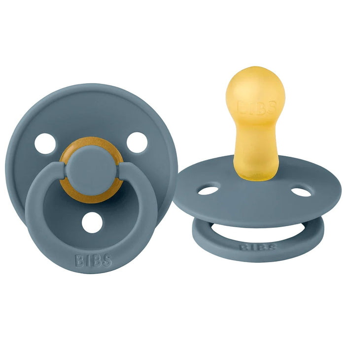Bibs Original Colour Natural Rubber Pacifiers (1 colour) - 2 Pack