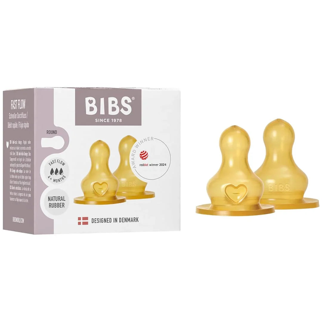 Bibs® - BIBS Baby Bottles Latex Nipples - Pack of 2