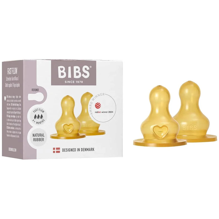 Bibs® - BIBS Baby Bottles Latex Nipples - Pack of 2