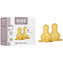 Bibs® - BIBS Baby Bottles Latex Nipples - Pack of 2