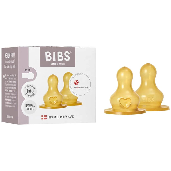 Bibs® - BIBS Baby Bottles Latex Nipples - Pack of 2