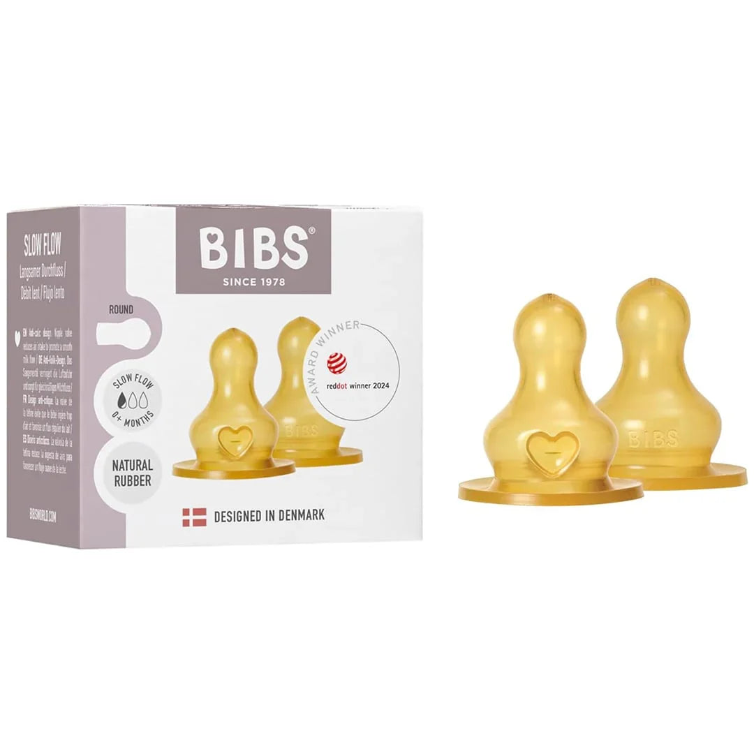 Bibs® - BIBS Baby Bottles Latex Nipples - Pack of 2
