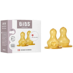 Bibs® - BIBS Baby Bottles Latex Nipples - Pack of 2