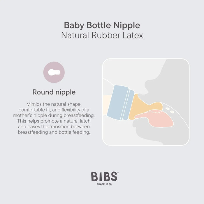 Bibs® - BIBS Baby Bottles Latex Nipples - Pack of 2