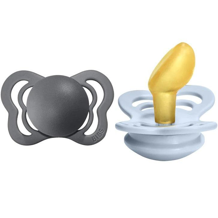 Bibs® - Bibs Couture Natural LATEX Rubber Pacifiers - 2 Pack