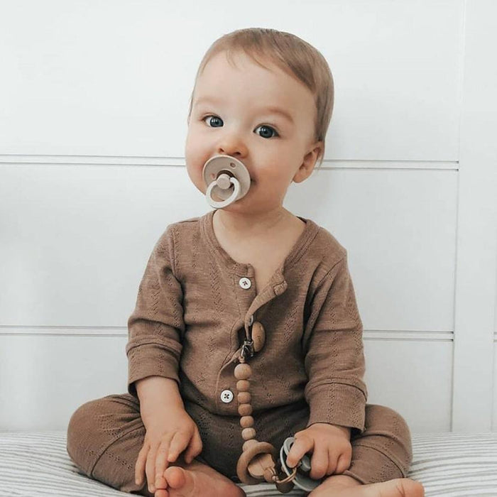 Bibs® - Bibs Natural Latex Rubber Pacifiers | ROUND Nipple | 2 COLORS in 1 Pack