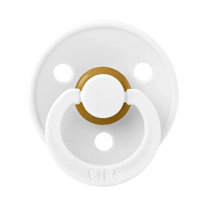 Bibs® - Bibs Natural Latex Rubber Pacifiers | ROUND Nipple | 2 COLORS in 1 Pack