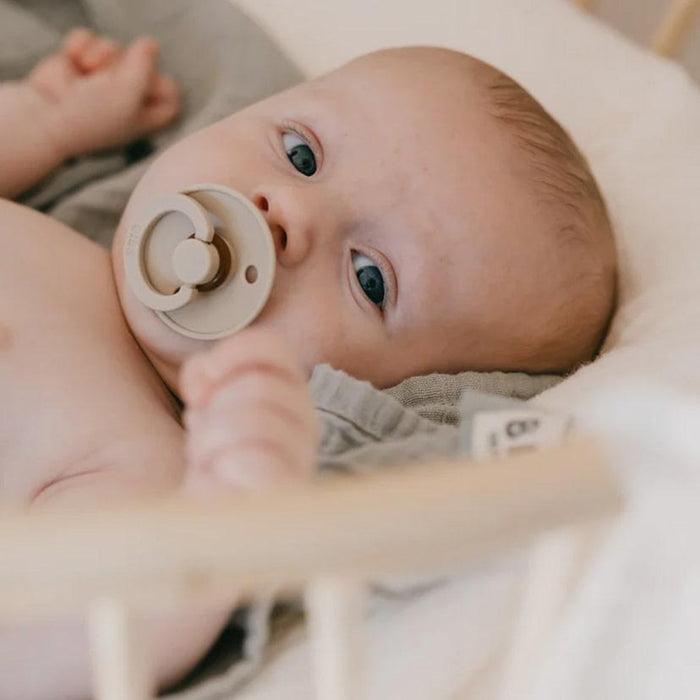 Bibs® - Bibs Natural Latex Rubber Pacifiers | ROUND Nipple | 2 COLORS in 1 Pack