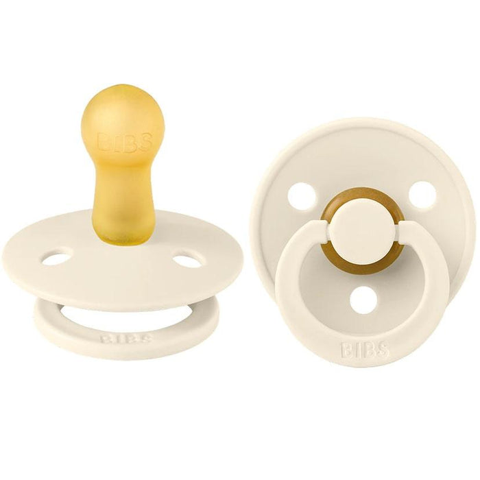 Bibs® - Bibs Natural Rubber Pacifiers - 2 Pack - Ivory Night