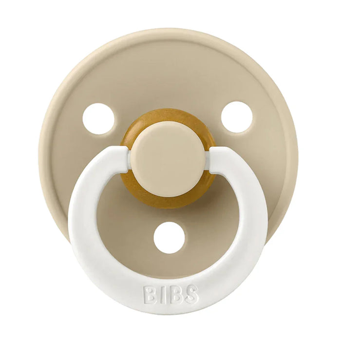 Bibs® - Bibs Original Natural Latex | ROUND Nipple Pacifiers | GLOW in the Dark | Night - 2 Pack