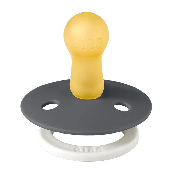 Bibs® - Bibs Original Natural Latex | ROUND Nipple Pacifiers | GLOW in the Dark | Night - 2 Pack