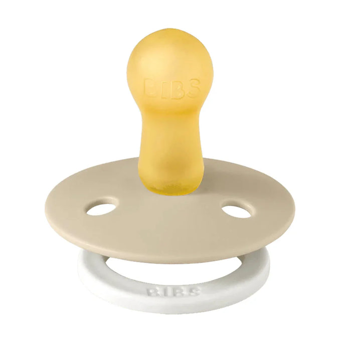 Bibs® - Bibs Original Natural Latex | ROUND Nipple Pacifiers | GLOW in the Dark | Night - 2 Pack