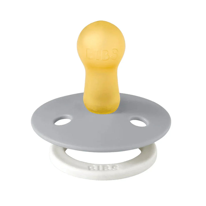 Bibs® - Bibs Original Natural Latex | ROUND Nipple Pacifiers | GLOW in the Dark | Night - 2 Pack