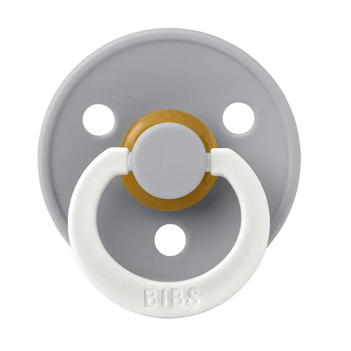 Bibs® - Bibs Original Natural Latex | ROUND Nipple Pacifiers | GLOW in the Dark | Night - 2 Pack