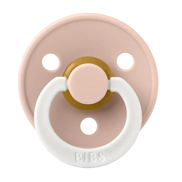 Bibs® - Bibs Original Natural Latex | ROUND Nipple Pacifiers | GLOW in the Dark | Night - 2 Pack