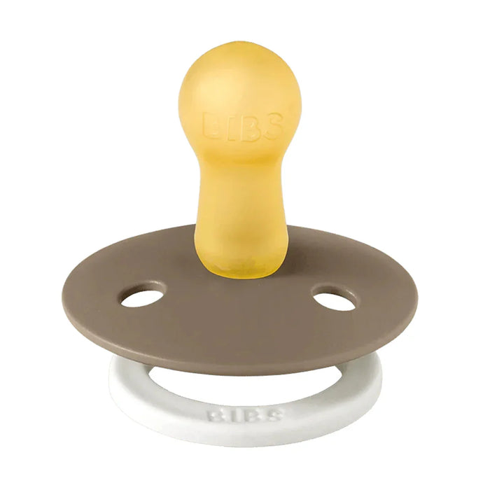 Bibs® - Bibs Original Natural Latex | ROUND Nipple Pacifiers | GLOW in the Dark | Night - 2 Pack