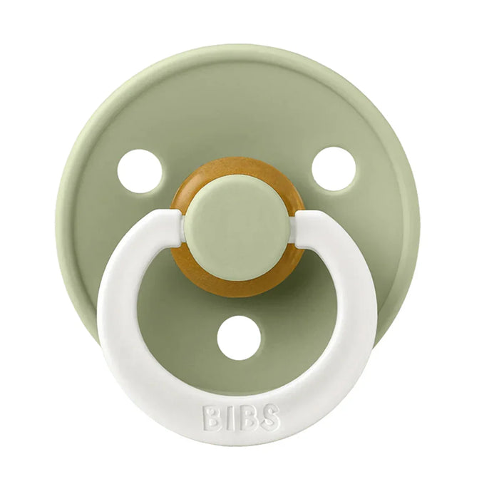 Bibs® - Bibs Original Natural Latex | ROUND Nipple Pacifiers | GLOW in the Dark | Night - 2 Pack
