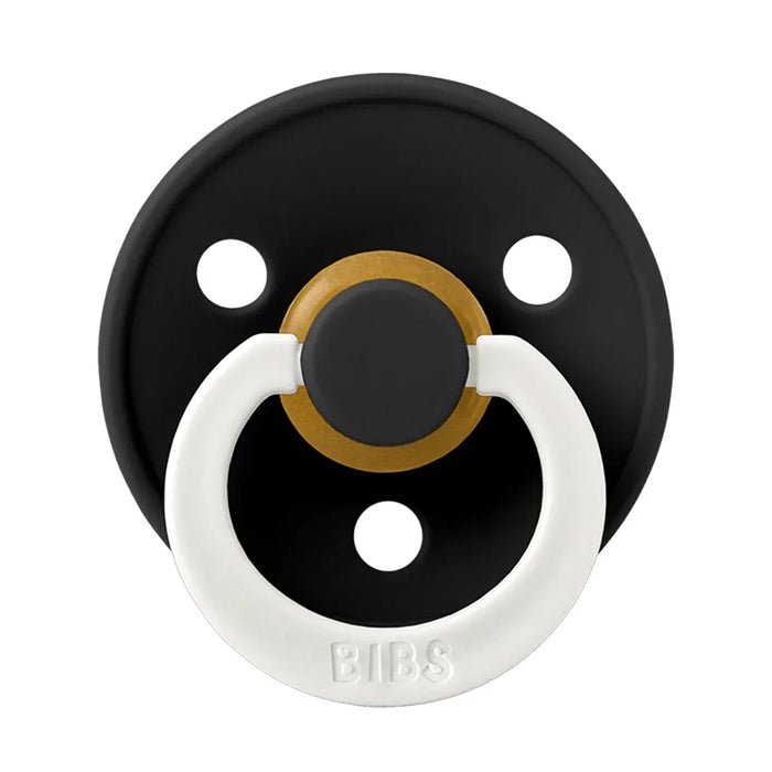 Bibs® - Bibs Original Natural Latex | ROUND Nipple Pacifiers | GLOW in the Dark | Night - 2 Pack