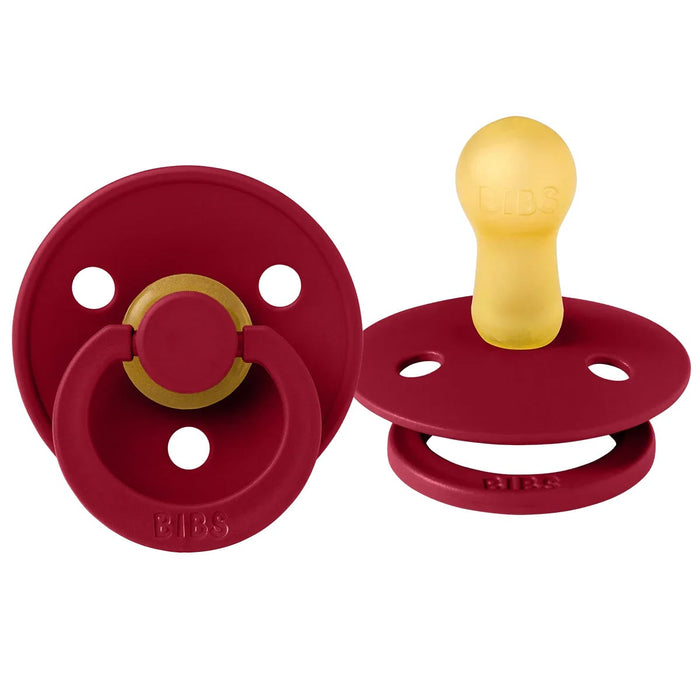 Bibs Original Colour Natural Rubber Pacifiers (1 colour) - 2 Pack