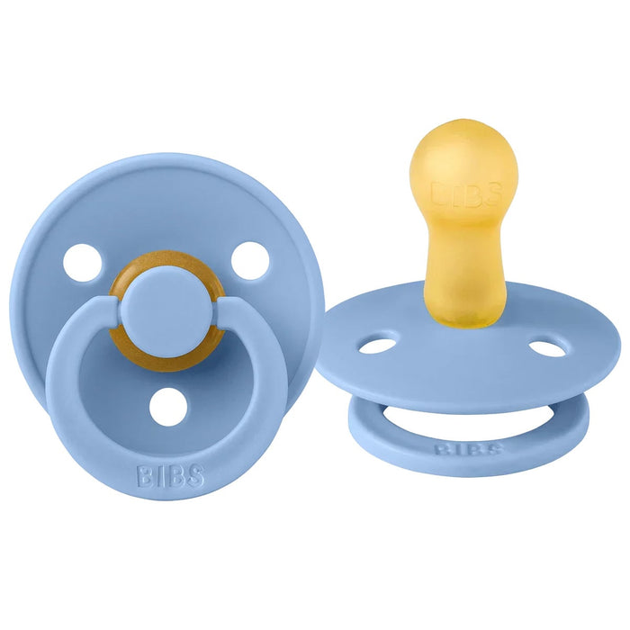 Bibs Original Colour Natural Rubber Pacifiers (1 colour) - 2 Pack