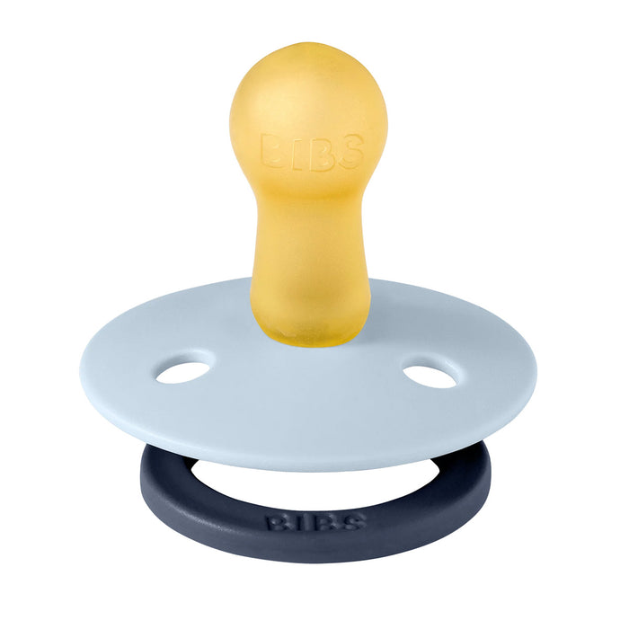 BIBS Original | STUDIO COLLECTION | Natural Rubber | Latex Pacifiers - Round Nipple | 2 Pack