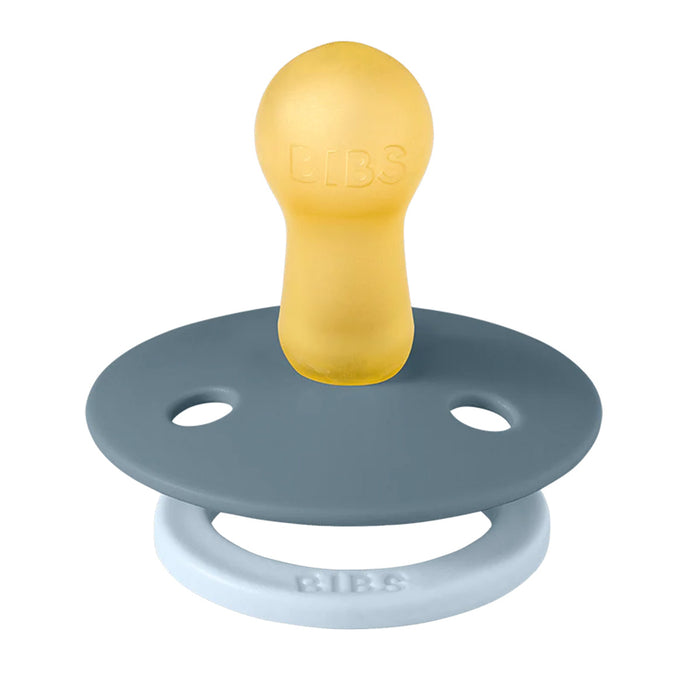 BIBS Original | STUDIO COLLECTION | Natural Rubber | Latex Pacifiers - Round Nipple | 2 Pack