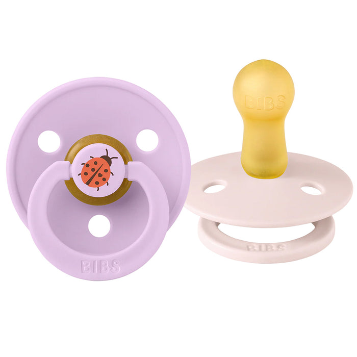 BIBS Original | STUDIO COLLECTION | Natural Rubber | Latex Pacifiers - Round Nipple | 2 Pack