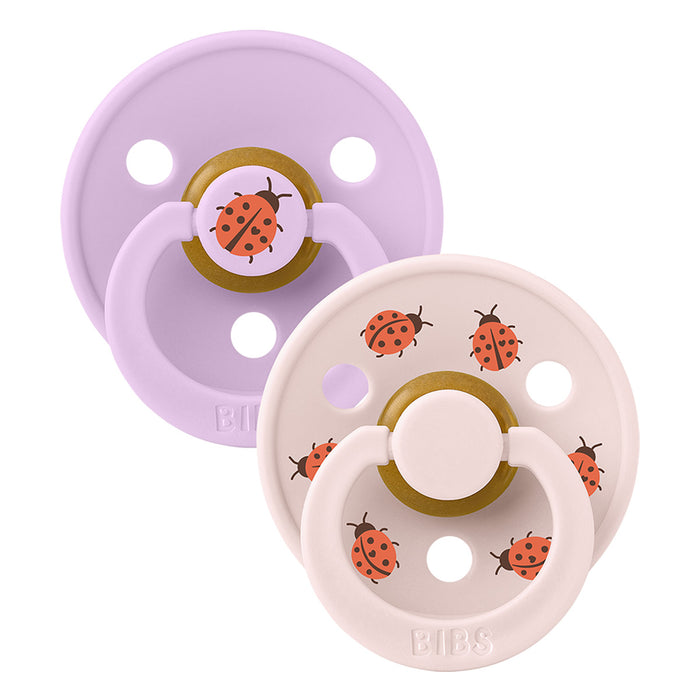 BIBS Original | STUDIO COLLECTION | Natural Rubber | Latex Pacifiers - Round Nipple | 2 Pack