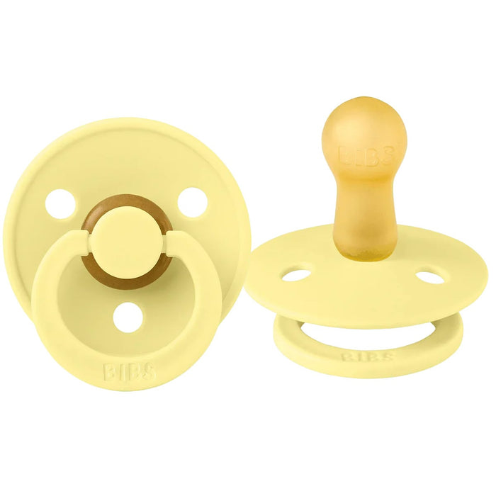 Bibs Original Colour Natural Rubber Pacifiers (1 colour) - 2 Pack