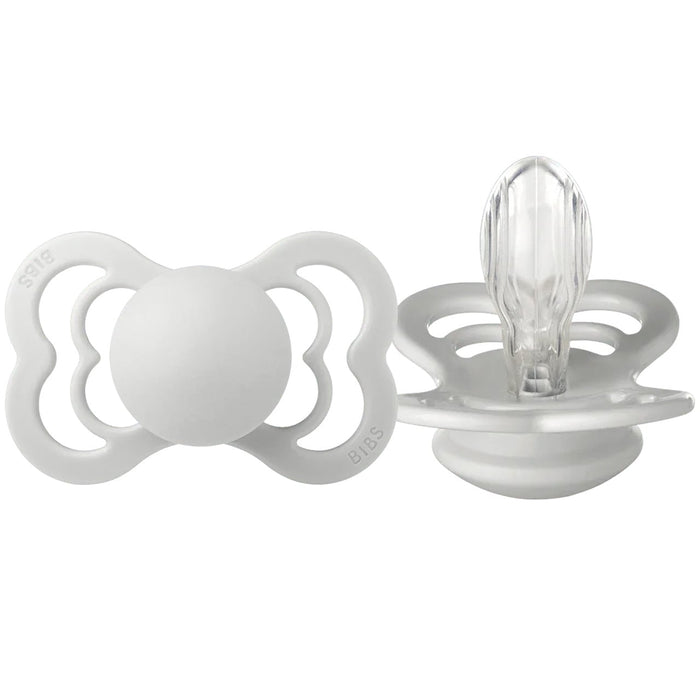 Sucettes Collection SUPREME de BIBS | SILICONE | Tétine plate - Lot de 2