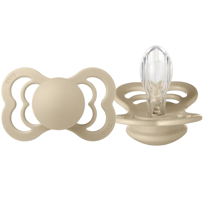 Sucettes Collection SUPREME de BIBS | SILICONE | Tétine plate - Lot de 2