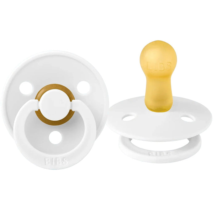 Bibs Original Colour Natural Rubber Pacifiers (1 colour) - 2 Pack