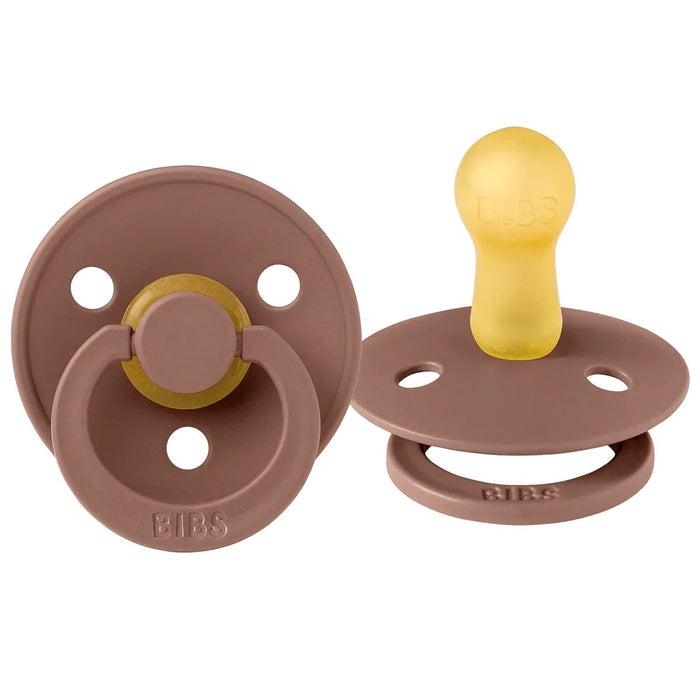 Bibs Original Colour Natural Rubber Pacifiers (1 colour) - 2 Pack